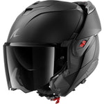 Shark Oxo Dark Shadow Flip Front Motorcycle Helmet - Matt Black