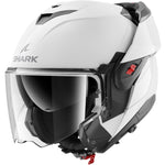 Shark Oxo Blank Flip Front Motorcycle Helmet - Pearly White