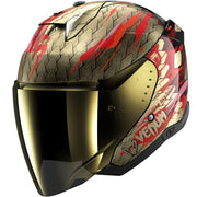 Shark Skwal i3 Jet Venum Open Face Motorcycle Helmet - Black Red Gold
