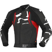 Richa Stradale Leather Motorcycle Jacket - Black Red
