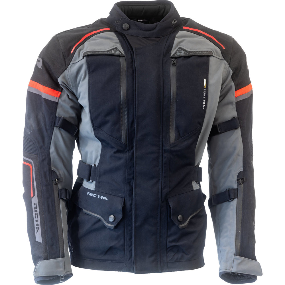 Richa Infinity Prime Motorcycle Jacket M Black Grey Red