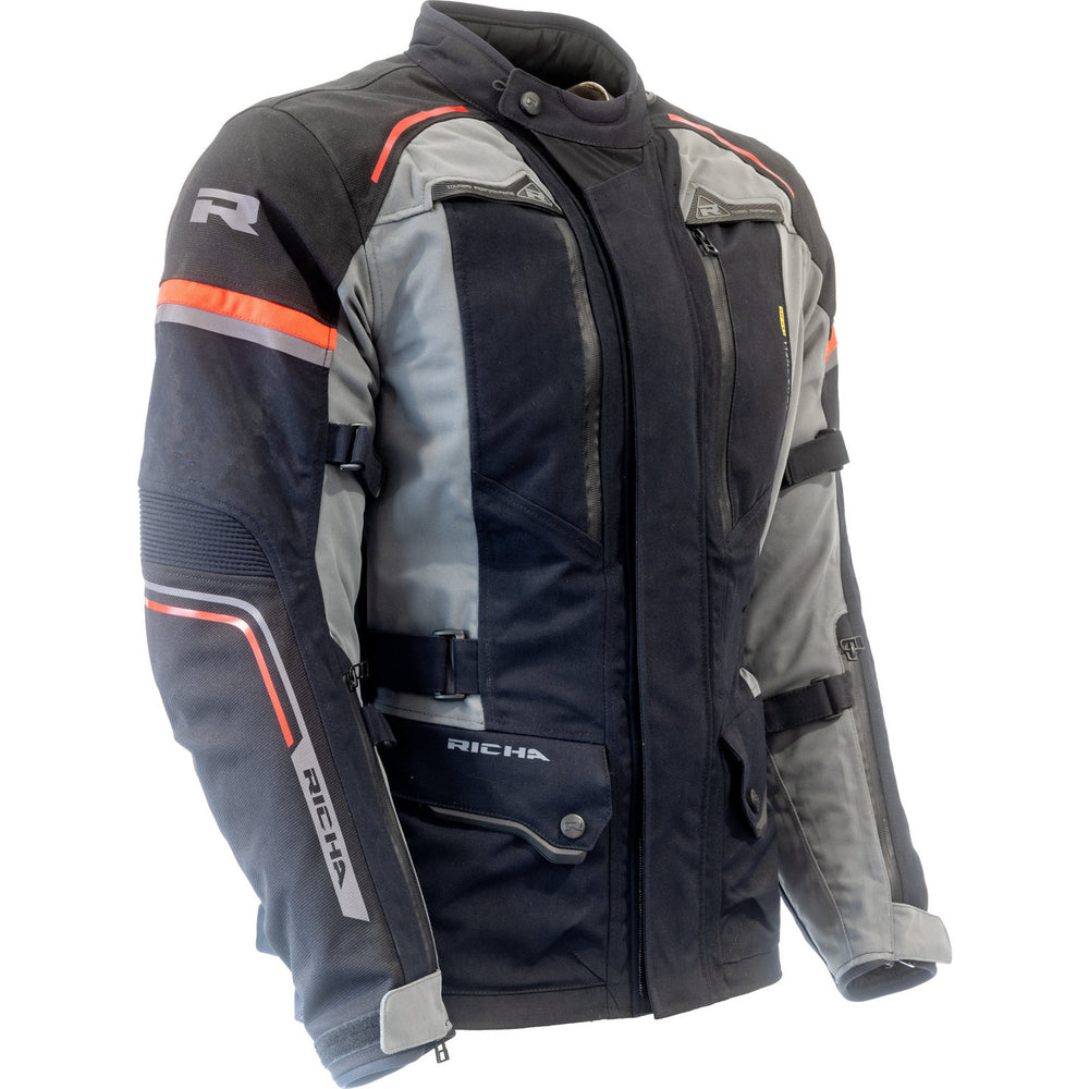 Richa Infinity Prime Motorcycle Jacket 5XL Black Grey Red