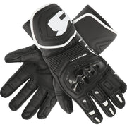 Richa Stradale Leather Motorcycle Gloves - Black White