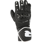 Richa Stradale Leather Motorcycle Gloves - Black White