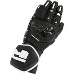 Richa Stradale Leather Motorcycle Gloves - Black White