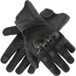 Richa Stradale Stealth Leather Motorcycle Gloves - Black Black