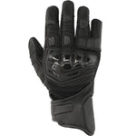 Richa Stradale Stealth Leather Motorcycle Gloves - Black Black