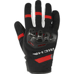Richa Stradale Summer Motorcycle Gloves - Black White Red