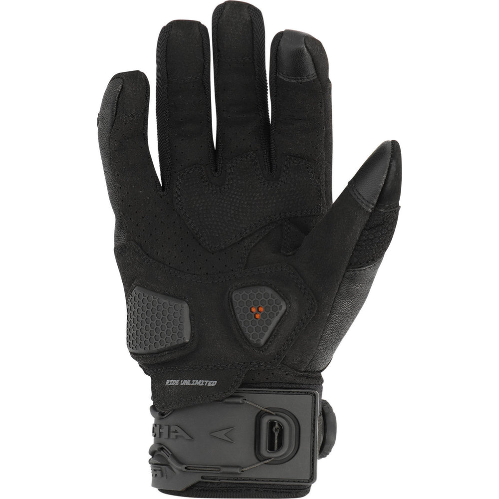 Richa Bodyguard Leather Motorcycle Gloves 3XL Black