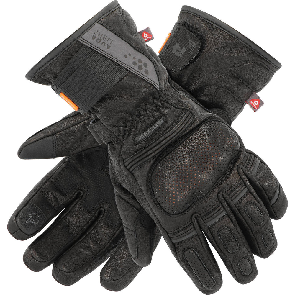 Richa Polar Vortex Leather Motorcycle Gloves - Black