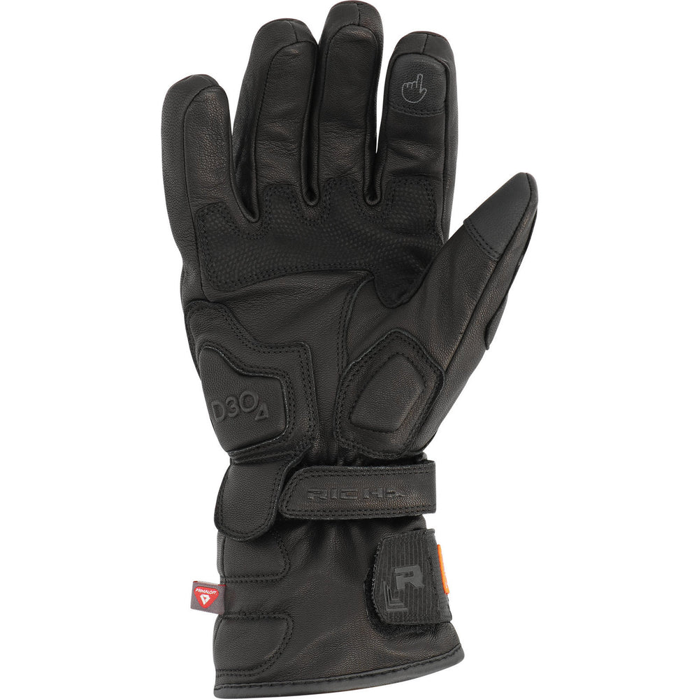 Richa Polar Vortex Leather Motorcycle Gloves - Black