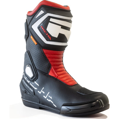 Richa Stradale Motorcycle Boots - Black Red