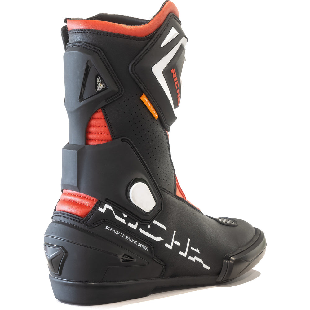 Richa Stradale Motorcycle Boots - Black Red
