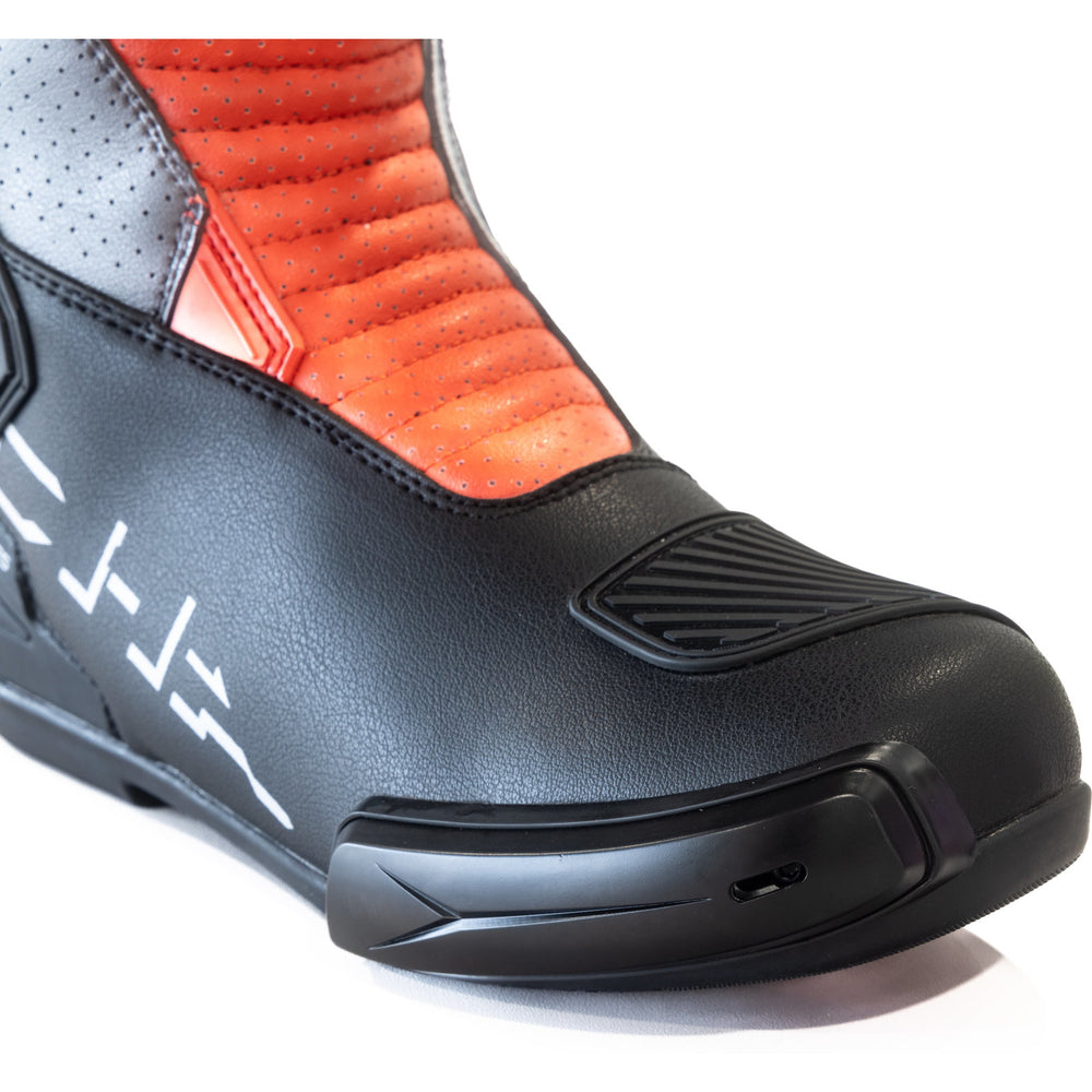 Richa Stradale Motorcycle Boots - Black Red