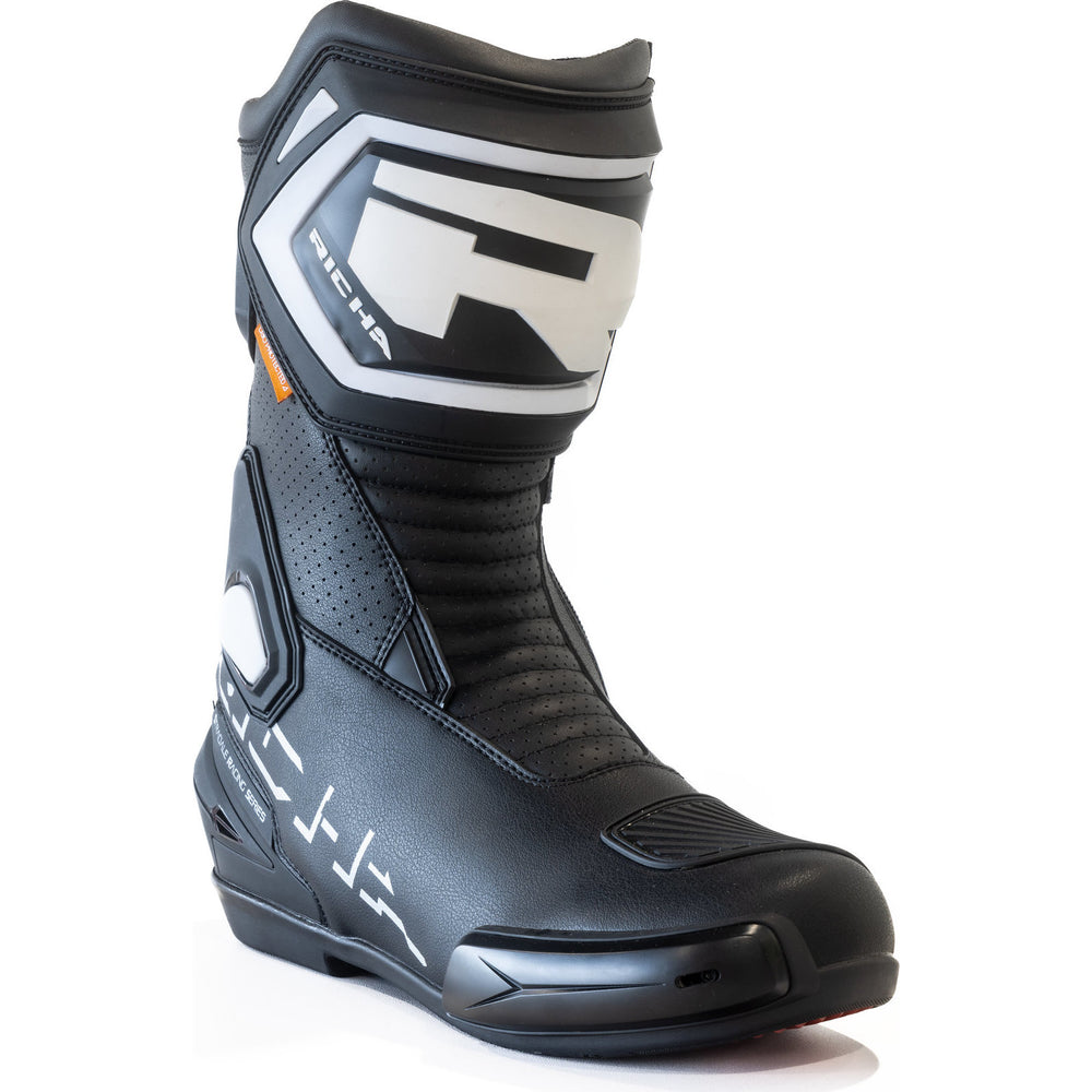 Richa Stradale Motorcycle Boots - Black White
