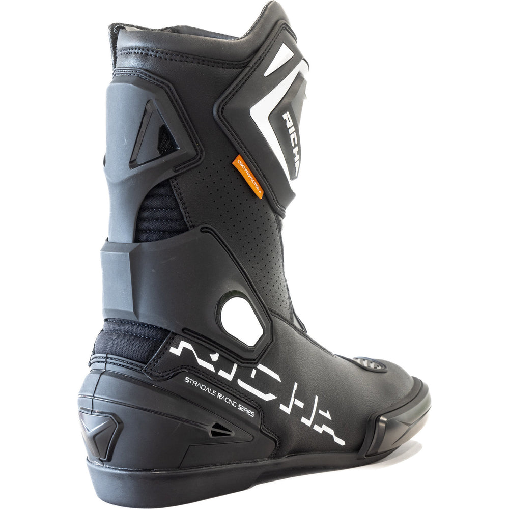 Richa Stradale Motorcycle Boots - Black White