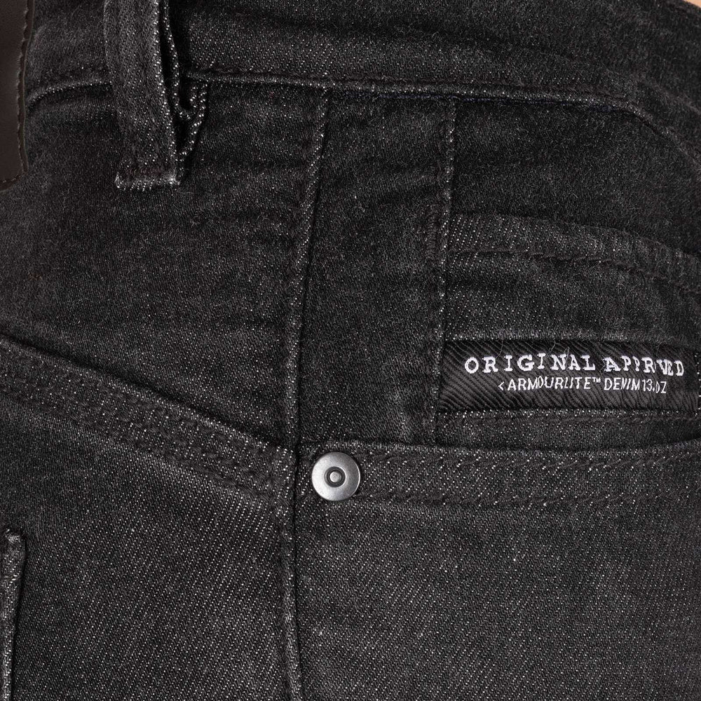 Oxford Original Approved AA Sofia Slim Ladies Motorcycle Jeans - Black