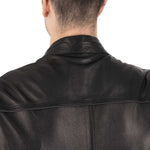 Oxford Walton 2.0 Leather Motorcycle Jacket - Black