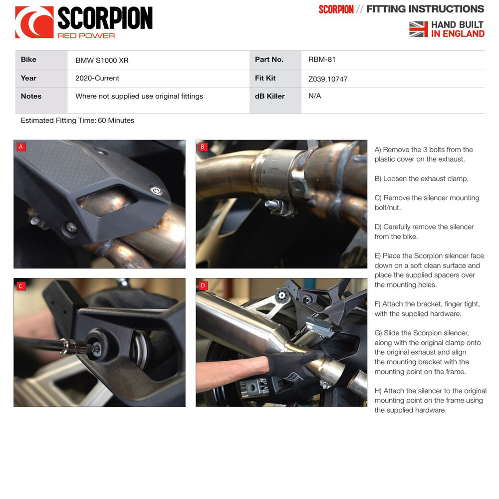 Scorpion Serket Parallel Stainless Steel Slip-On Exhaust For BMW S1000 XR 2020-2025