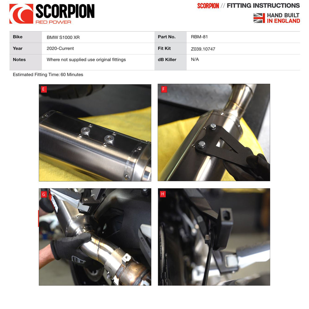 Scorpion Serket Parallel Black Ceramic Slip-On Exhaust For BMW S1000 XR 2020-2025