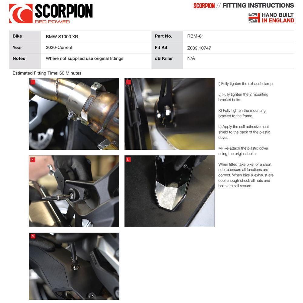 Scorpion Serket Parallel Black Ceramic Slip-On Exhaust For BMW S1000 XR 2020-2025