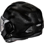 HJC F100 Carbon Plain Flip Front Motorcycle Helmet - Carbon Black