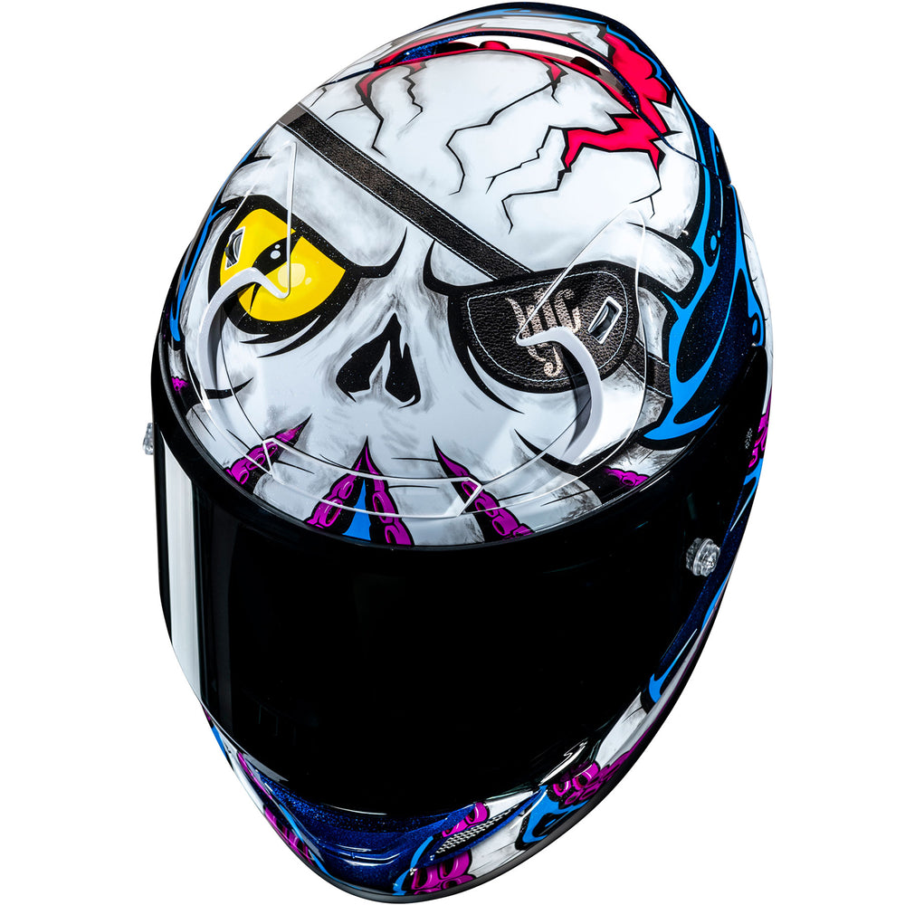 HJC RPHA 12 Kraken Motorcycle Helmet - Blue Purple White