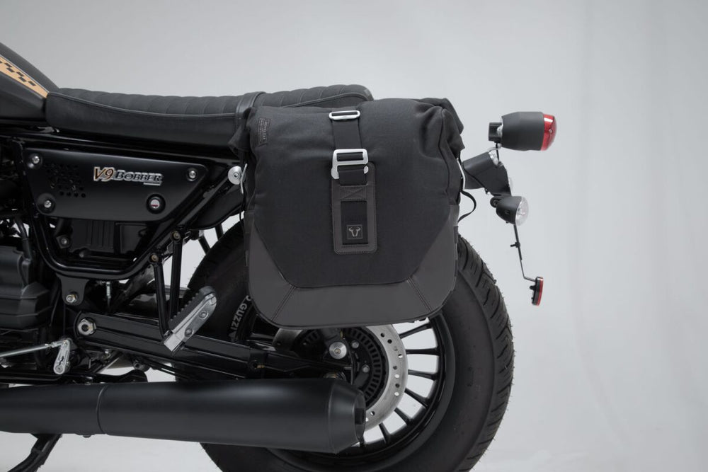 SW Motech Legend Side Pannier Bag System Lc - Moto Guzzi V9 BOBBER 2016-2024 - Black