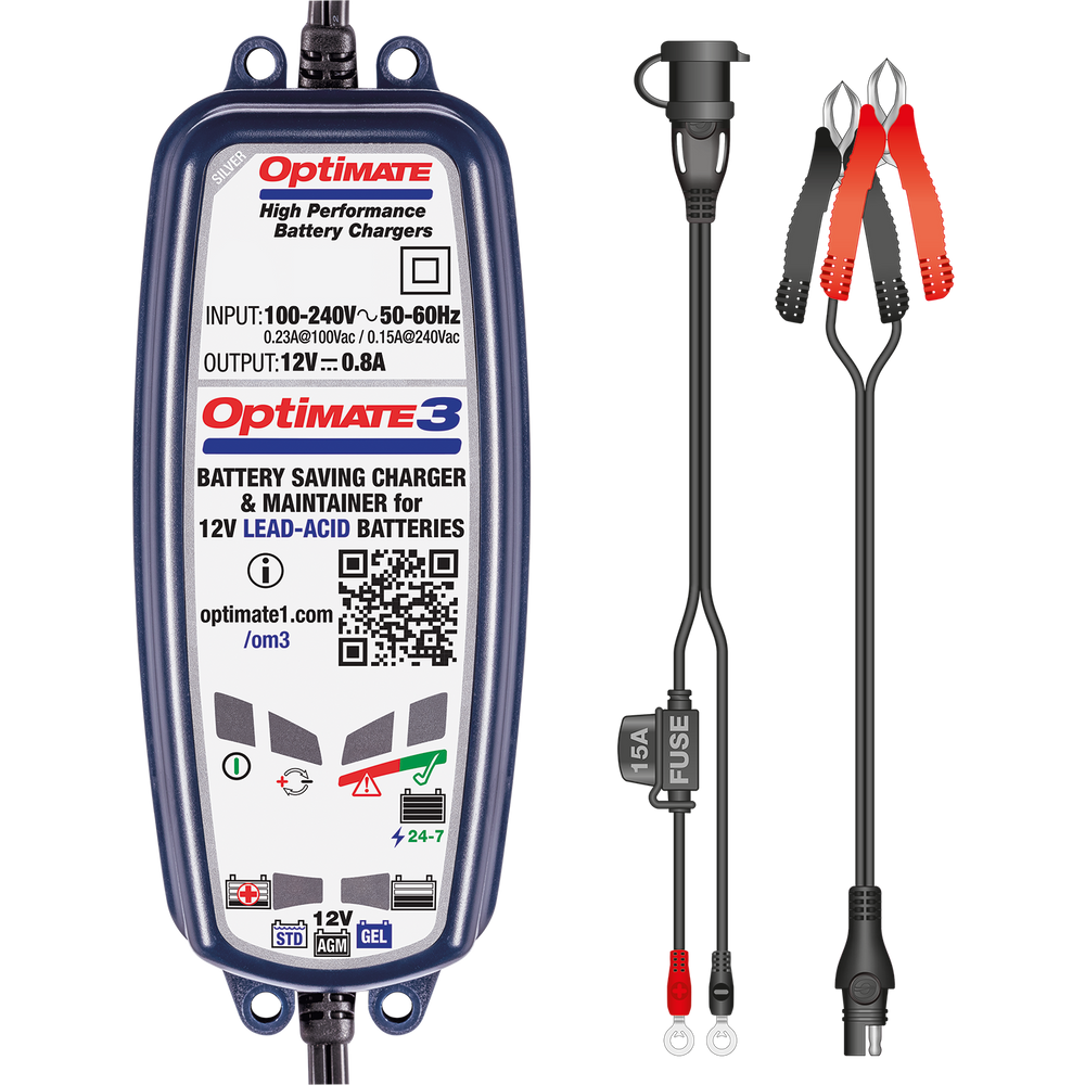 TecMate Optimate 3 Battery Charger