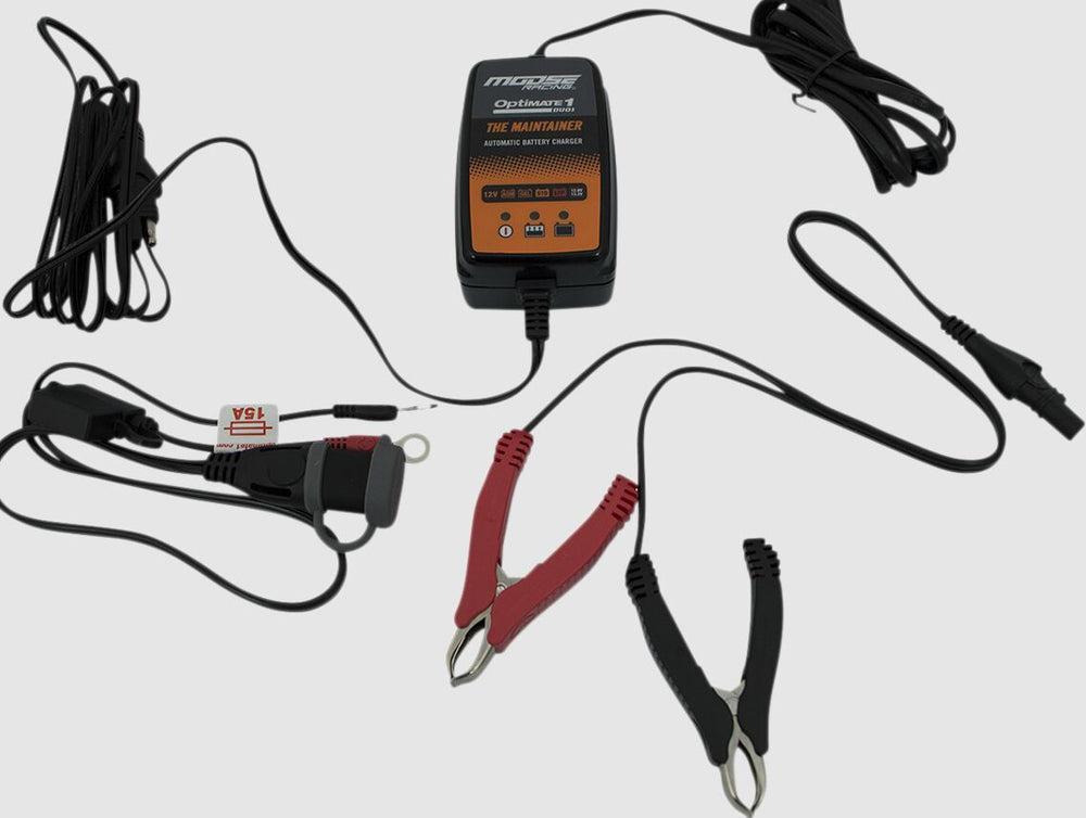 Moose Racing Optimate 1 DUO MSE Charger With UK Plug