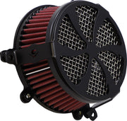 Cobra Air Cleaner Kit For Harley Davidson FLHR 1584 2008-2011 Swept - Black