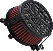 Cobra Air Cleaner Kit For Harley Davidson FLHR 1584 2008-2011 Cross - Black