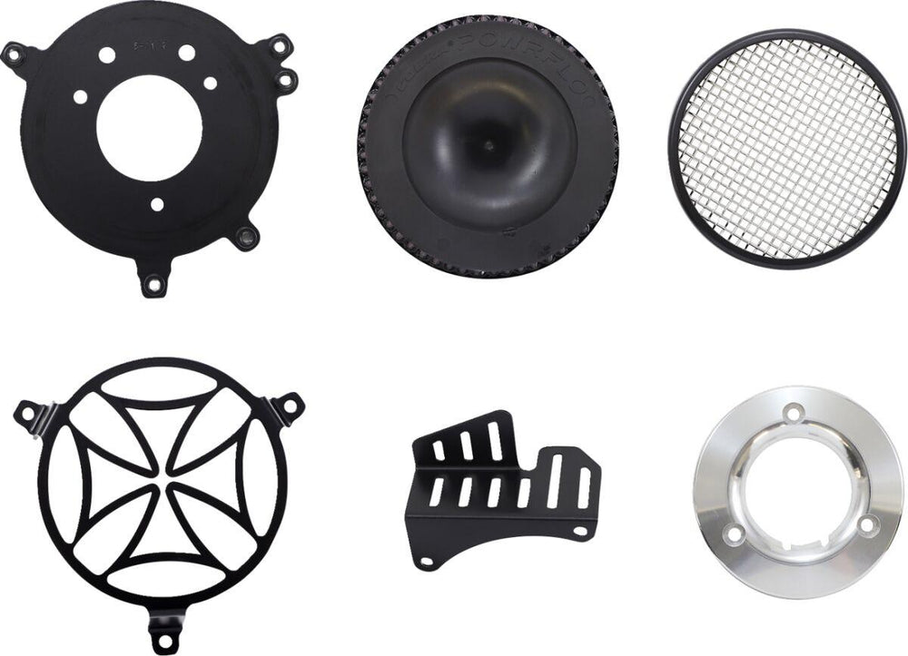 Cobra Air Cleaner Kit For Harley Davidson FLHR 1584 2008-2011 Cross - Black