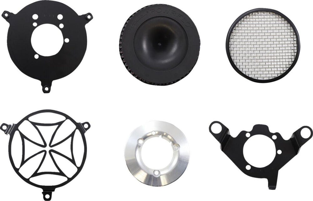 Cobra Air Cleaner Kit For Harley Davidson FLD 1690 2012-2013 Cross - Black