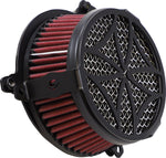 Cobra Air Cleaner Kit For Harley Davidson FLD 1690 2012-2013 Cross - Black