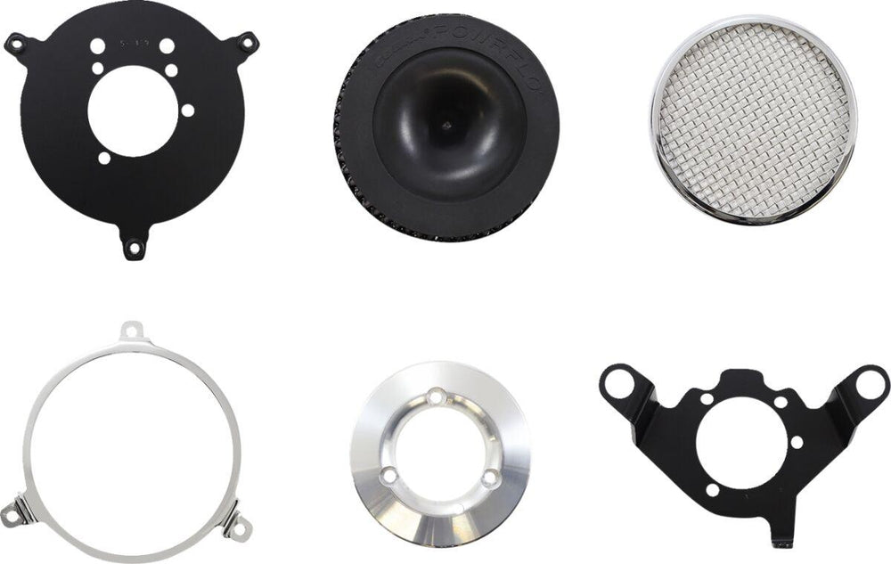 Cobra Air Cleaner Kit For Harley Davidson FLD 1690 2012-2013 Plain - Chrome