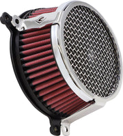 Cobra Air Cleaner Kit For Harley Davidson FLD 1690 2012-2013 Plain - Chrome