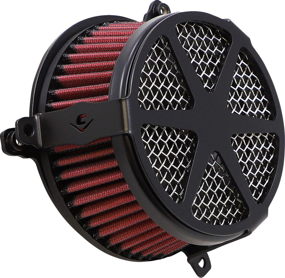 Cobra Air Cleaner Kit For Harley Davidson FLD 1690 2012-2013 Spoke - Black