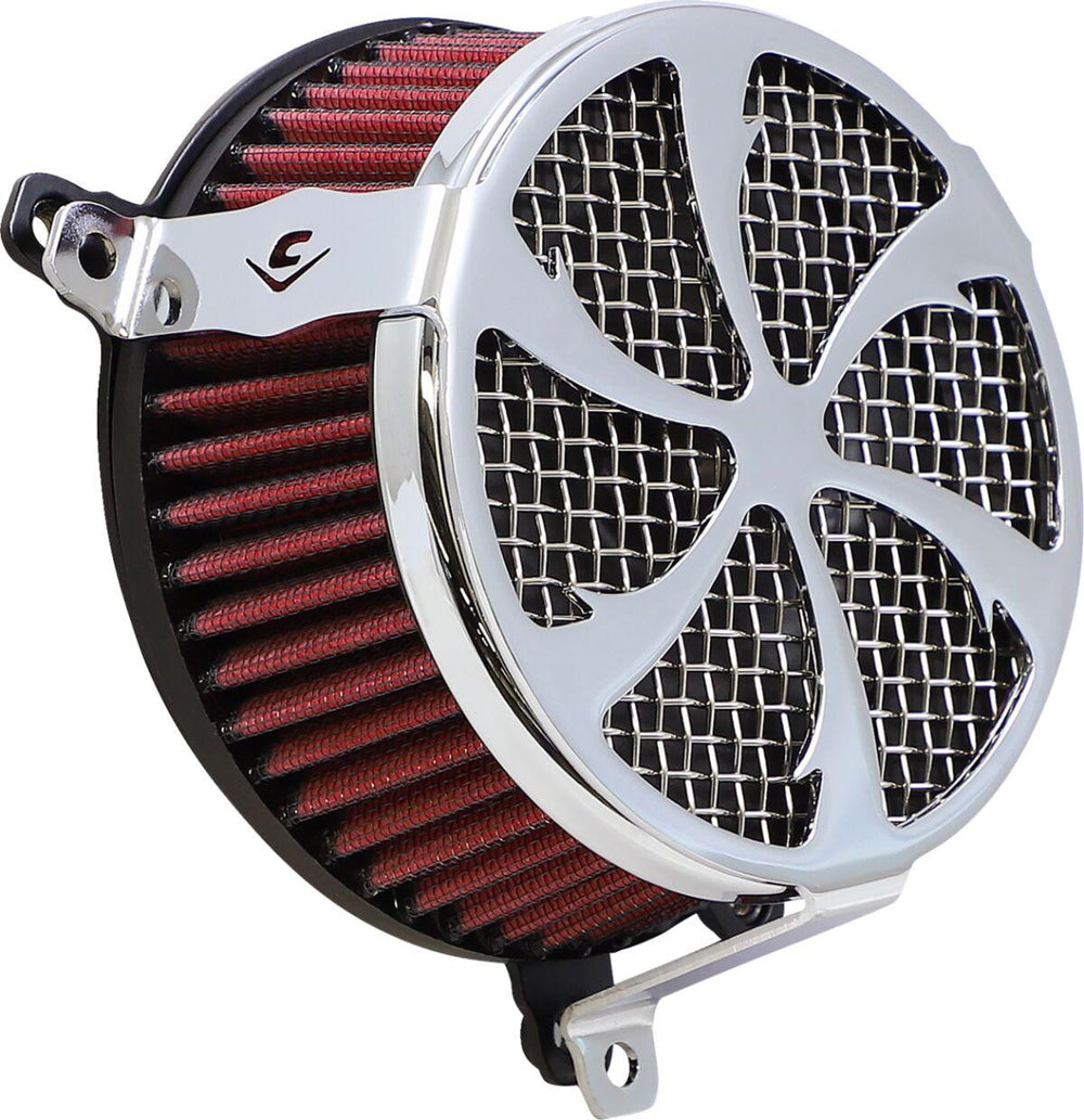 Cobra Air Cleaner Kit For Harley Davidson FLH 1868 ABS 2021 Swept - Chrome