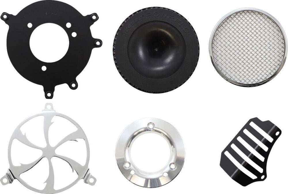 Cobra Air Cleaner Kit For Harley Davidson FLDE 1750 ABS 2018-2020 Swept - Chrome