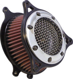 Cobra RPT Air Intake Kit For Harley Davidson FLDE 1750 ABS 2018-2020 - Black Frame/Chrome Ring