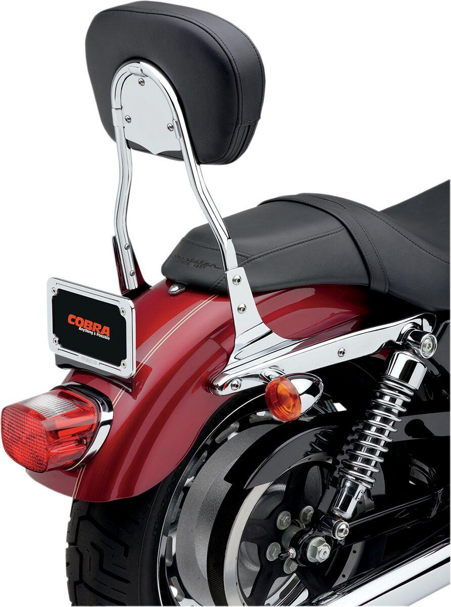Cobra Round Sissy Bar For Harley Davidson FLSTF 1450 2000-2006 - Chrome