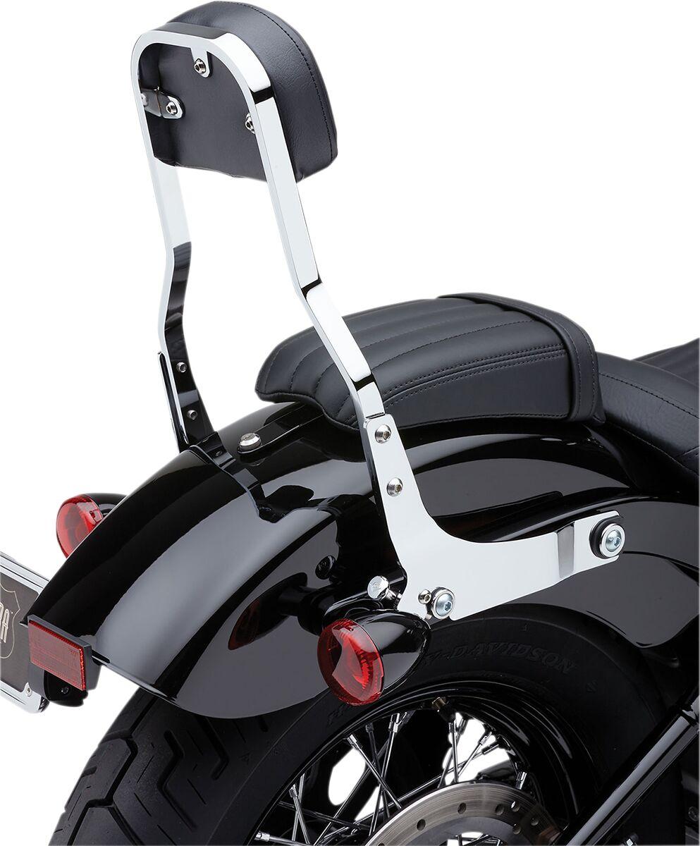 Cobra Detachable Backrest Kit For Harley Davidson XL 883 R 2004-2015 - Chrome 356mm