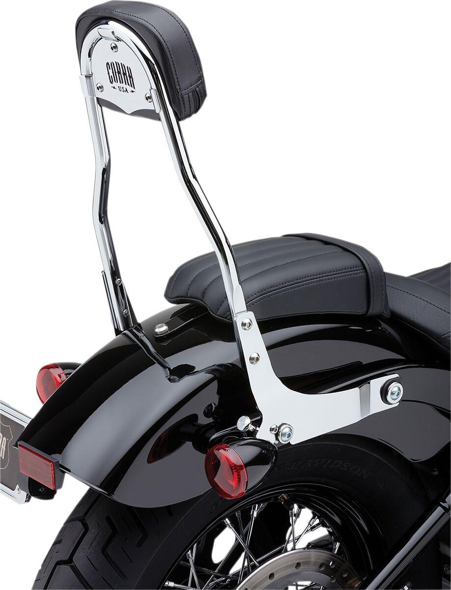 Cobra Detachable Backrest Kit For Harley Davidson FXLR 1750 2018-2020 - Chrome 356mm