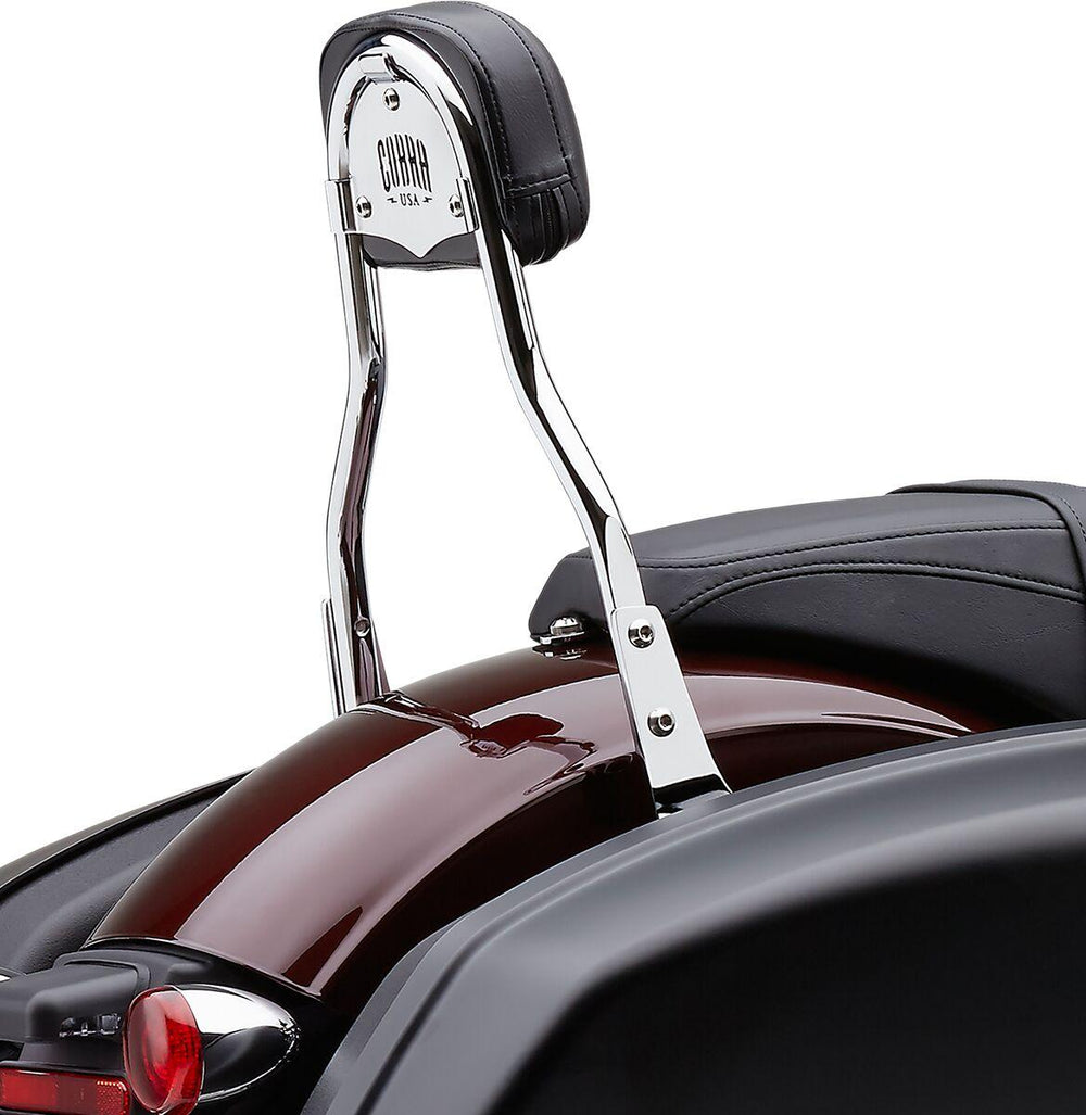 Cobra Detachable Backrest Kit For Harley Davidson FLSB 1750 2018-2024 - Chrome 356mm