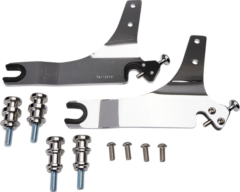 Cobra Detachable Backrest Kit For Harley Davidson FLSB 1750 2018-2024 - Chrome 356mm