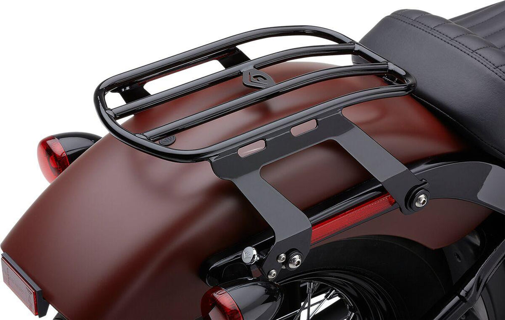 Cobra Detachable Solo Luggage Rack - Harley Davidson FXST 1750 2020-2024 - Black/Gloss
