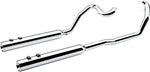 Cobra True Dual Header Pipes For Harley Davidson FLHR 1340 1995-1998 - Chrome