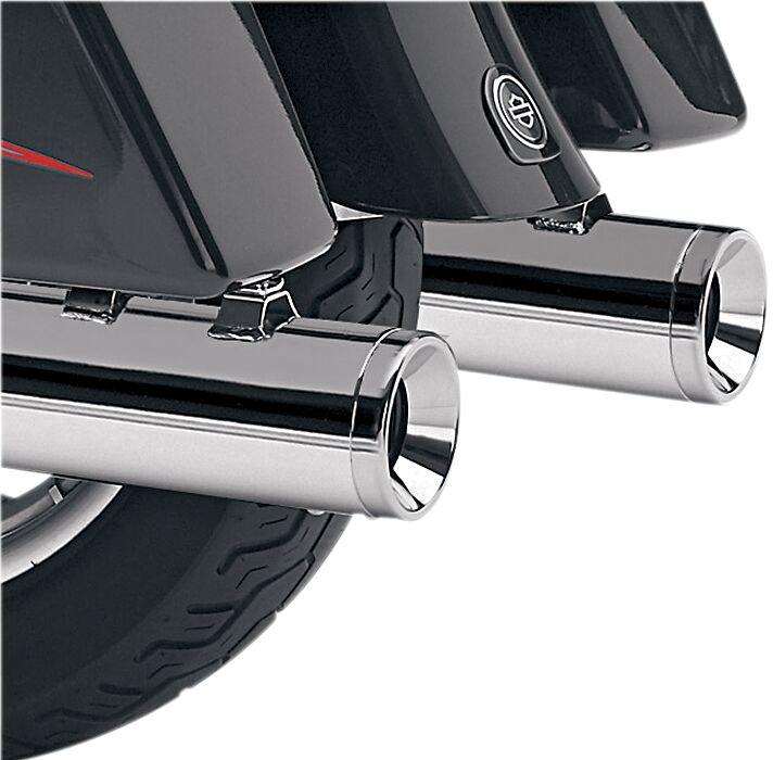 Cobra True Dual Header Pipes For Harley Davidson FLHR 1340 1995-1998 - Chrome