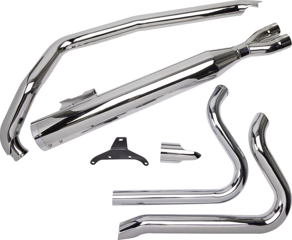 Cobra PowerPro HP 2:1 Exhaust System For Harley Davidson FLHR 1340 1995-1998 - Chrome